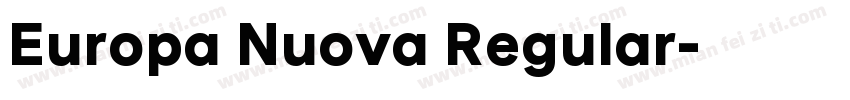 Europa Nuova Regular字体转换